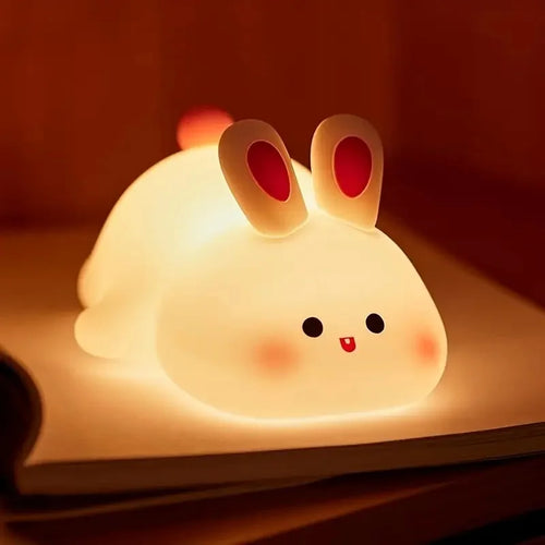 Veilleuse Animal en Silicone - Lampe Tactile pour Chambre Bébé